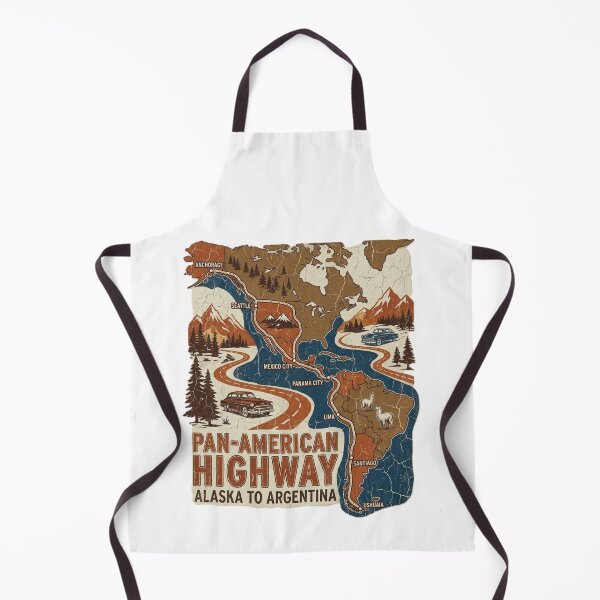 Item preview, Pan-American Highway – Vintage Road Trip Adventure Design designed and sold by VladisWorld.