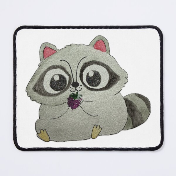 Item preview, raccoon with a berry designed and sold by Artful Things.