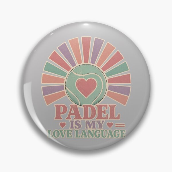 Item preview, Funny Padel girly Quote - padel is my love language- Retro Vintage Padel Art designed and sold by BelievingCreate.