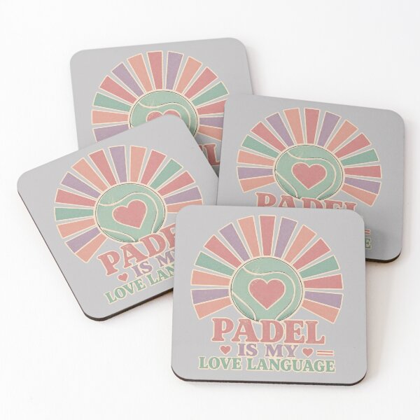 Item preview, Funny Padel girly Quote - padel is my love language- Retro Vintage Padel Art designed and sold by BelievingCreates.