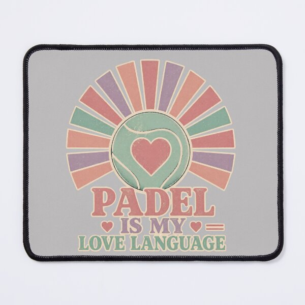 Item preview, Funny Padel girly Quote - padel is my love language- Retro Vintage Padel Art designed and sold by BelievingCreate.