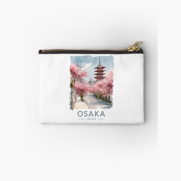 Item preview, A Watercolor Travel Print of Osaka - Japan  designed and sold by StudioRedKoala.
