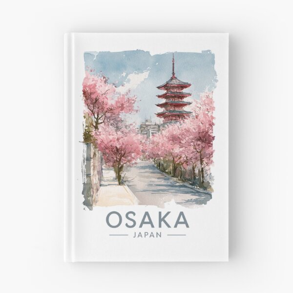 Item preview, A Watercolor Travel Print of Osaka - Japan  designed and sold by StudioRedKoala.