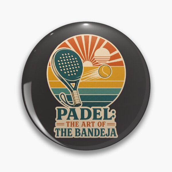 Item preview, Funny Padel Quote - padel the art of the bandeja- Retro Vintage Padel Art designed and sold by BelievingCreate.