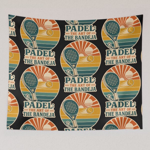 Item preview, Funny Padel Quote - padel the art of the bandeja- Retro Vintage Padel Art designed and sold by BelievingCreate.