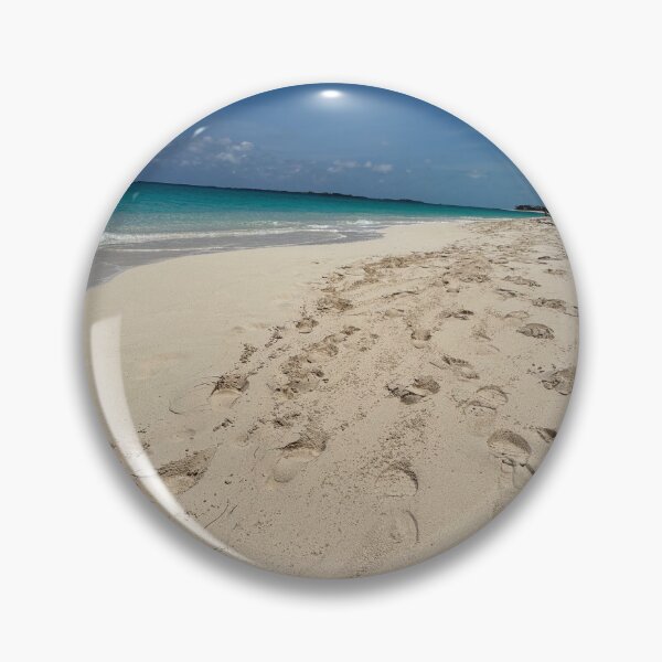 Item preview, Foot prints on sand on a beach in Nassau, Bahamas designed and sold by Cruisebysunny.