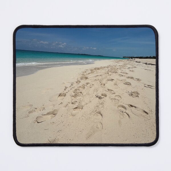 Item preview, Foot prints on sand on a beach in Nassau, Bahamas designed and sold by Cruisebysunny.