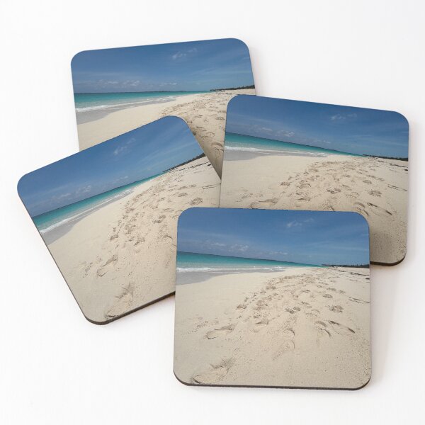 Item preview, Foot prints on sand on a beach in Nassau, Bahamas designed and sold by Cruisebysunny.