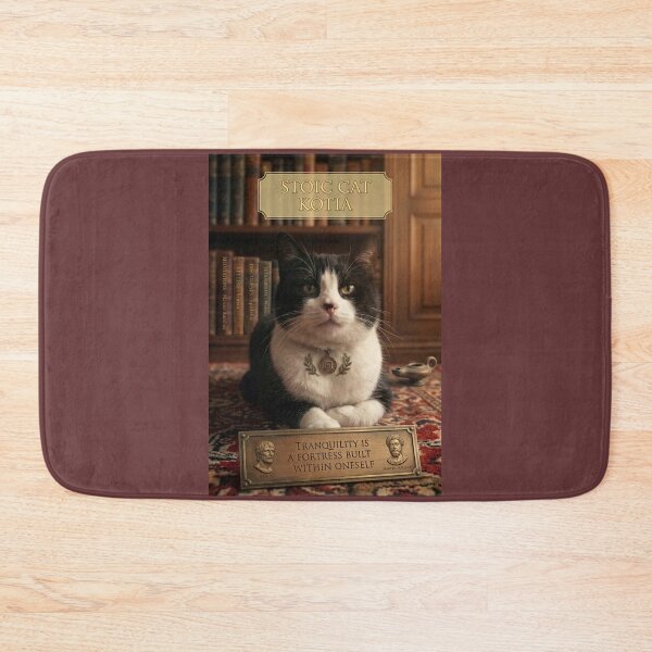 Item preview, ​Stoic Cat Kotia: Tranquility and Wisdom designed and sold by NadinGerasi.