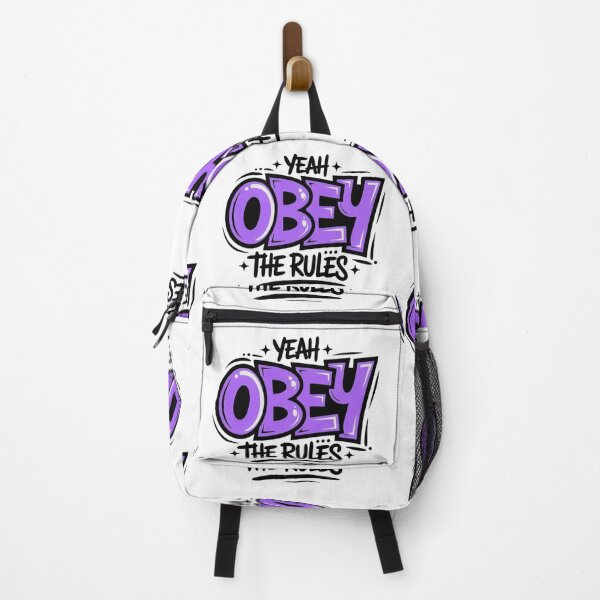 Item preview, Yeah Obey The Rules - Purple Graffiti Typography designed and sold by Ahmed-G-Designs.