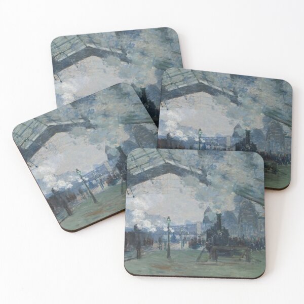 Item preview, Monet Arrival of the Normandy Train  designed and sold by Athena-Arts-.