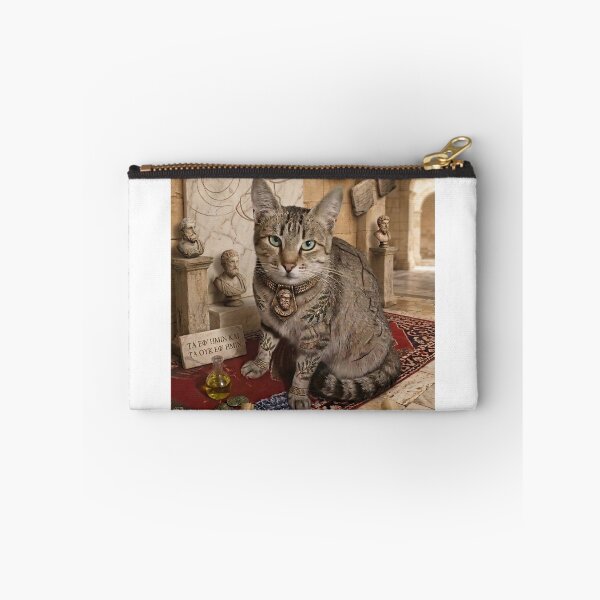 Item preview, ​Stoic Cat Strip: The Philosopher and the Mouser designed and sold by NadinGerasi.