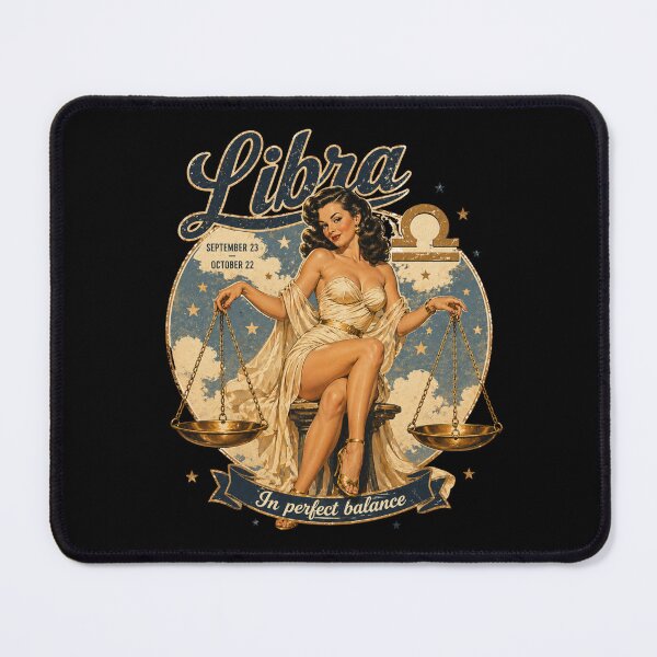 Item preview, ZODIAC PINUP LIBRA Variant 2 designed and sold by PINDROPPA.