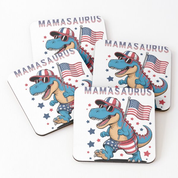 Item preview, Mamasaurus Patriotic Dinosaur Family Matching 4th of July Shirt designed and sold by Raygunes.