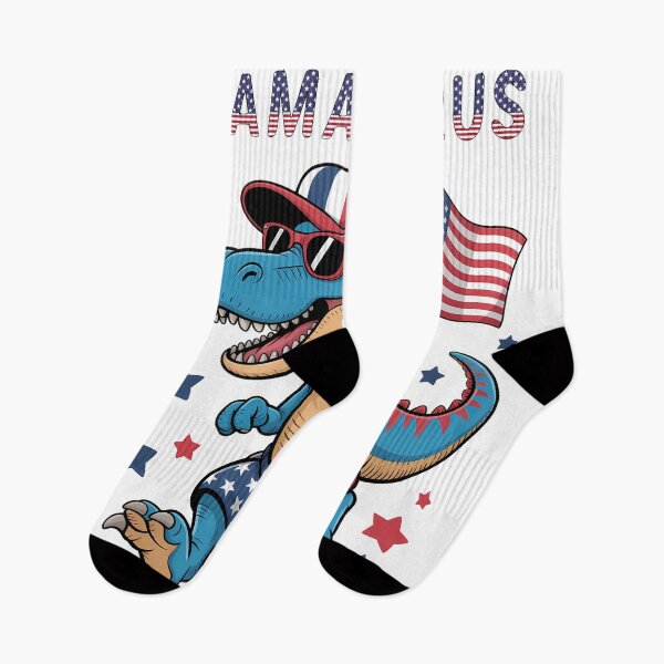 Item preview, Mamasaurus Patriotic Dinosaur Family Matching 4th of July Shirt designed and sold by Raygunes.