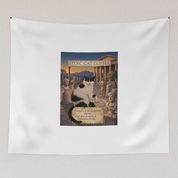 Item preview, ​Stoic Cat Gosha: Tranquility in Times of War designed and sold by NadinGerasi.