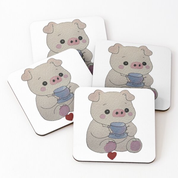 Item preview, pig with a teacup designed and sold by Artful Things.