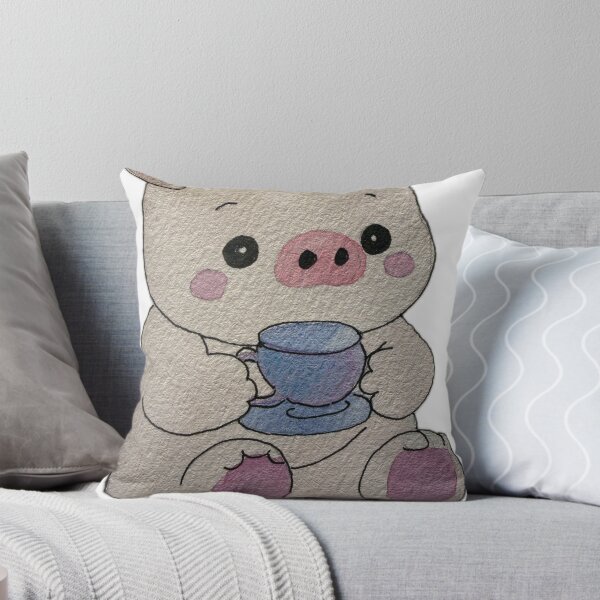 Item preview, pig with a teacup designed and sold by Artful Things.