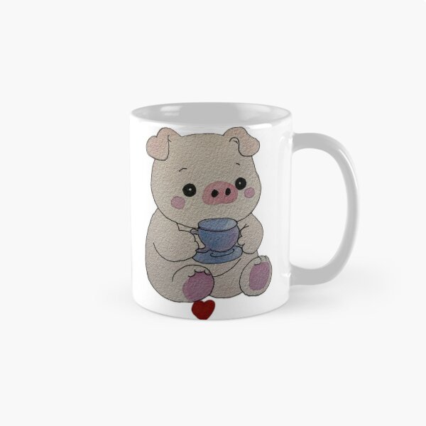 Item preview, pig with a teacup designed and sold by Artful Things.