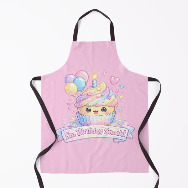 Item preview, Pastel Kawaii Birthday Cupcake – “I’m Birthday Snack!” Cute Funny Icon designed and sold by Nusha Creations.