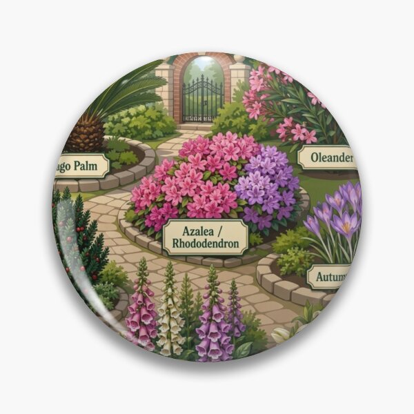 Item preview, Cat toxic plants - magnet sticker designed and sold by Dead-Dove-Ltd.