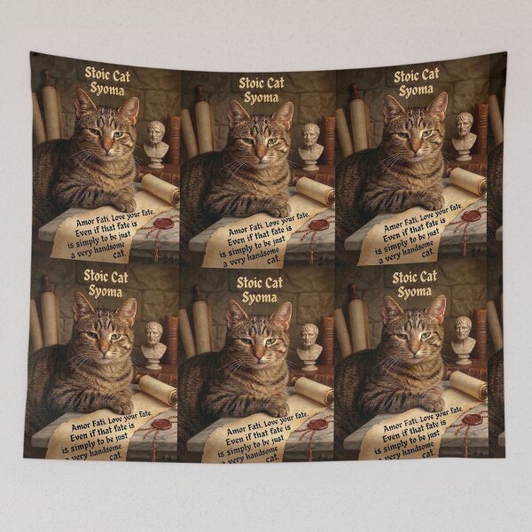 Item preview, ​Stoic Cat Syoma: Amor Fati Wisdom designed and sold by NadinGerasi.