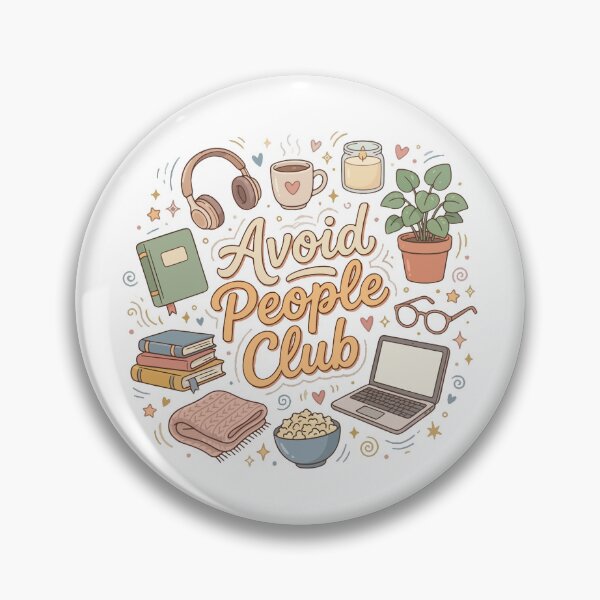 Item preview, Avoid People Club Introvert Humor Cozy designed and sold by HandicraftArt.