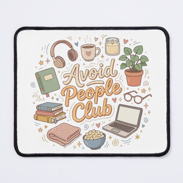 Item preview, Avoid People Club Introvert Humor Cozy designed and sold by HandicraftArt.