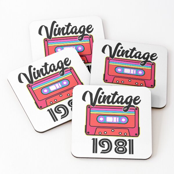 Item preview, 1981 Vintage Cassette – Retro Birth Year Birthday Gift Design designed and sold by EmeraldeaArt.