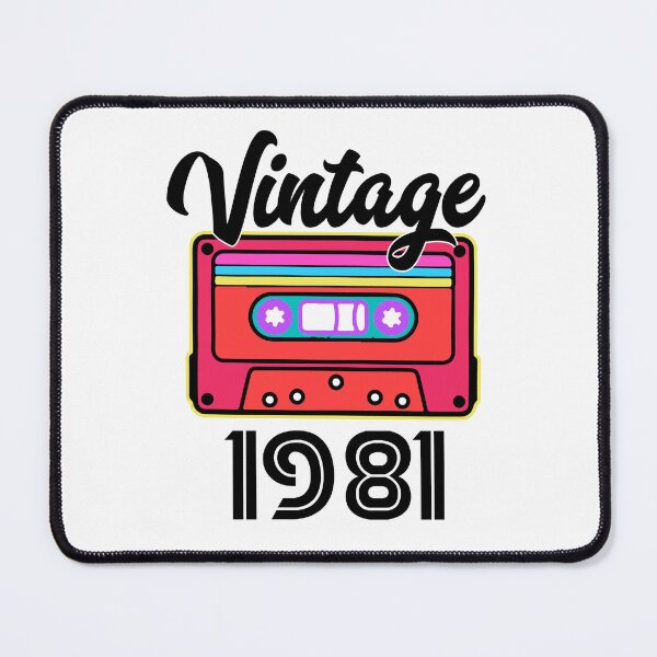 Item preview, 1981 Vintage Cassette – Retro Birth Year Birthday Gift Design designed and sold by EmeraldeaArt.