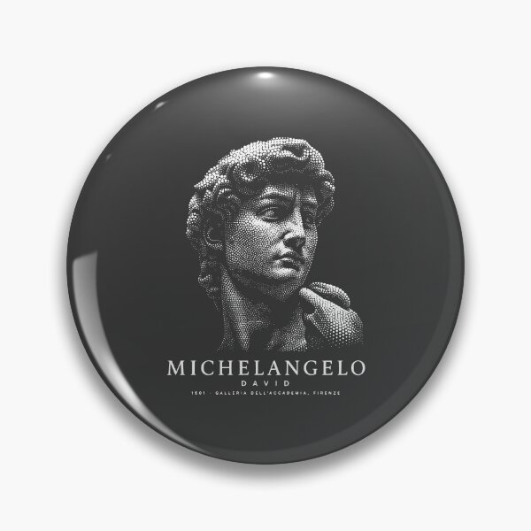 Item preview, Michelangelo- David - halftone poster designed and sold by CMYKStudio.