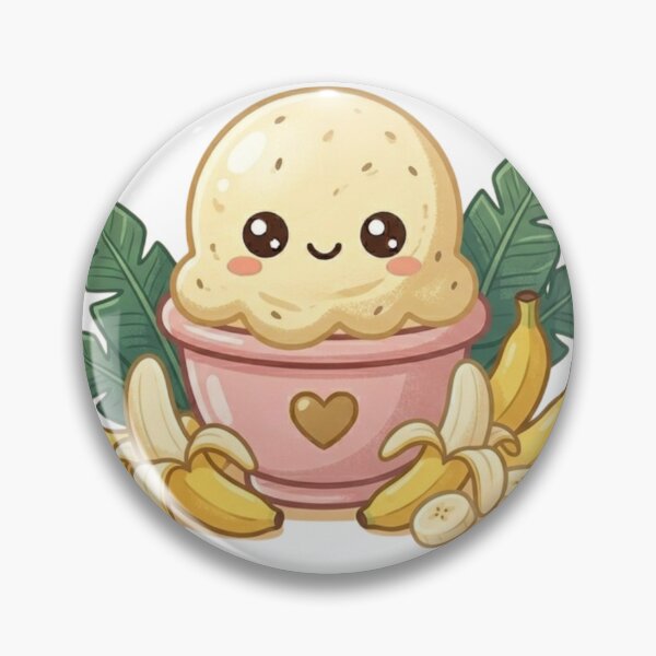 Item preview, Cute Kawaii Banana Ice Cream in a Cup designed and sold by Basement Labs.
