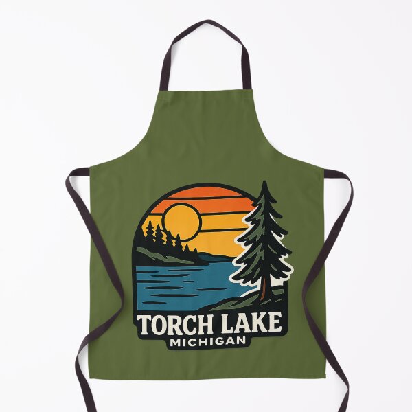 Item preview, Torch Lake Michigan Retro Sunset designed and sold by American Travels.