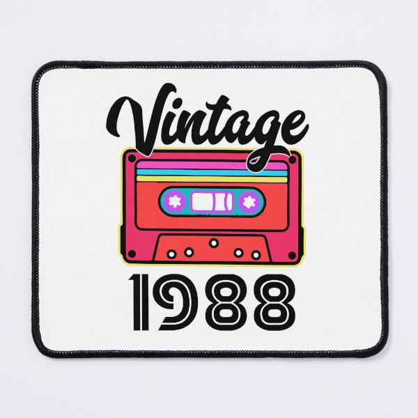 Item preview, 1988 Vintage Cassette – Retro Birth Year Birthday Gift Design designed and sold by EmeraldeaArt.
