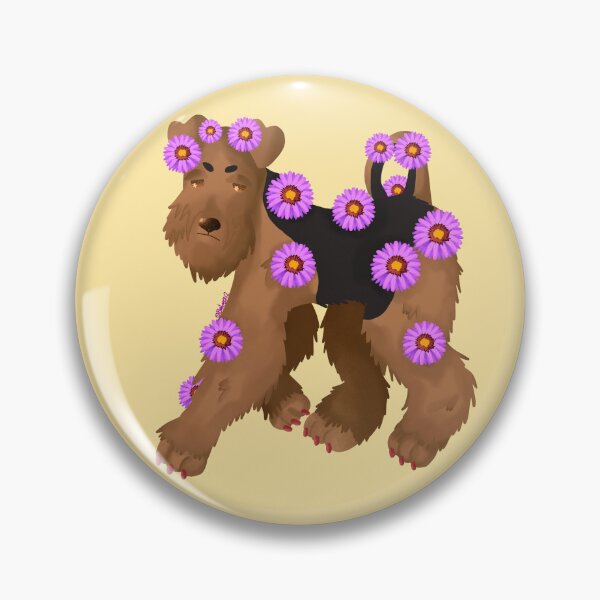 Item preview, Asters x Airedale Terrier designed and sold by Bre-Bug-242.