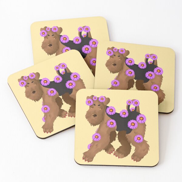 Item preview, Asters x Airedale Terrier designed and sold by Bre-Bug-242.