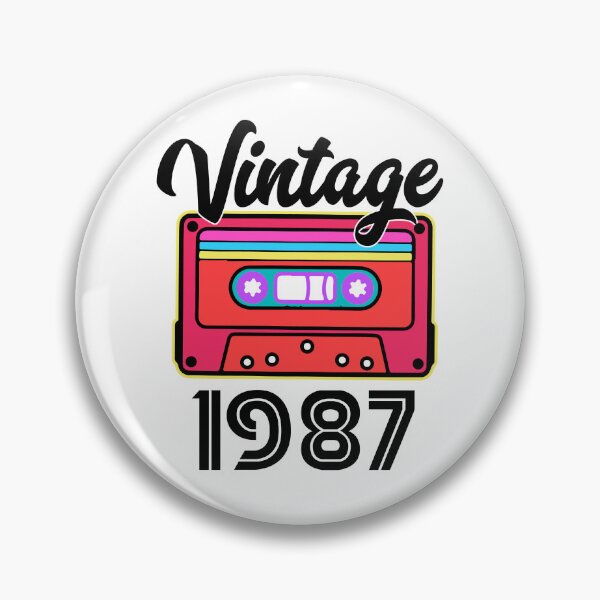 Item preview, 1987 Vintage Cassette – Retro Birth Year Birthday Gift Design designed and sold by EmeraldeaArt.