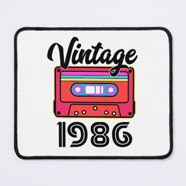 Item preview, 1986 Vintage Cassette – Retro Birth Year Birthday Gift Design designed and sold by EmeraldeaArt.