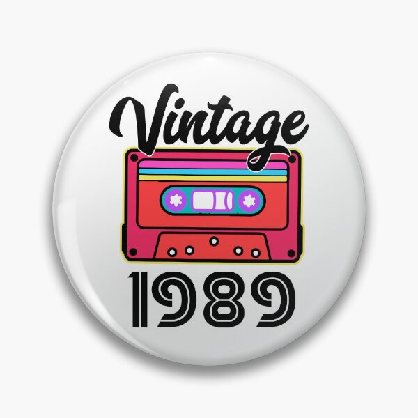 Item preview, 1989 Vintage Cassette – Retro Birth Year Birthday Gift Design designed and sold by EmeraldeaArt.