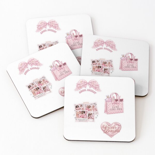 Item preview, Y2K Pink Coquette 4 Design Sticker Pack designed and sold by veloraastudio.