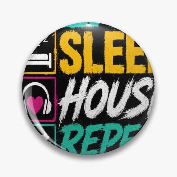 Item preview, Eat Sleep House Repeat – EDM Festival DJ T-Shirt designed and sold by Pecata.