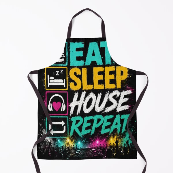 Item preview, Eat Sleep House Repeat – EDM Festival DJ T-Shirt designed and sold by Pecata.