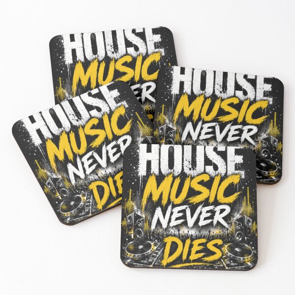 Item preview, House Music Never Dies – Rave EDM DJ Festival T-Shirt designed and sold by Pecata.