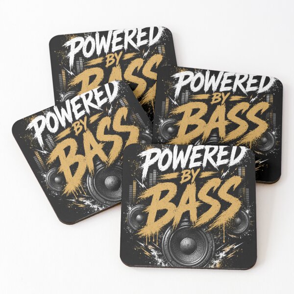 Item preview, Powered by Bass – EDM Festival DJ Music T-Shirt designed and sold by Pecata.