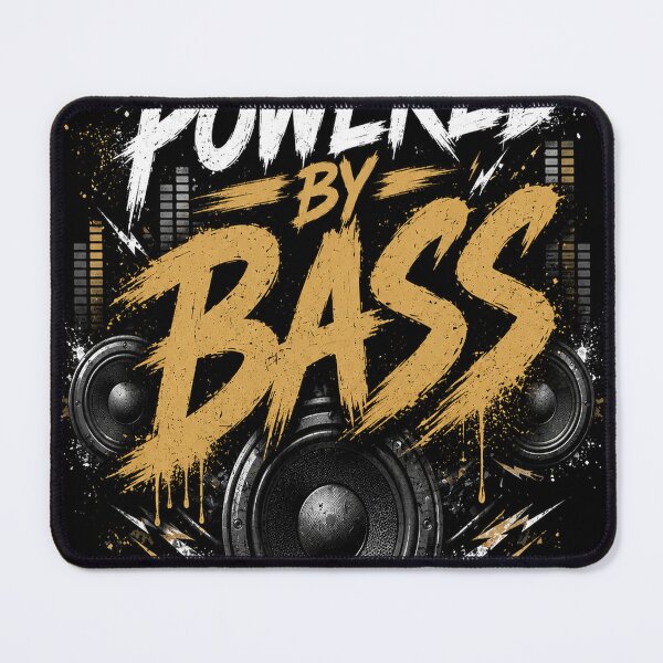 Item preview, Powered by Bass – EDM Festival DJ Music T-Shirt designed and sold by Pecata.