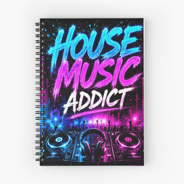 Item preview,  House Music Addict – Neon EDM DJ Festival T-Shirt designed and sold by Pecata.