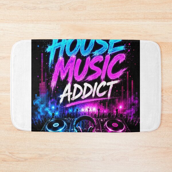 Item preview,  House Music Addict – Neon EDM DJ Festival T-Shirt designed and sold by Pecata.