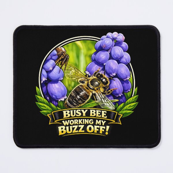 Item preview, Busy Bee – Working My Buzz Off! Funny Bee T-Shirt Design designed and sold by KielArt.