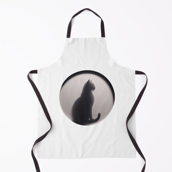 Item preview, Minimal Cat Silhouette Circle – Modern Geometric Aesthetic Design designed and sold by hela97.