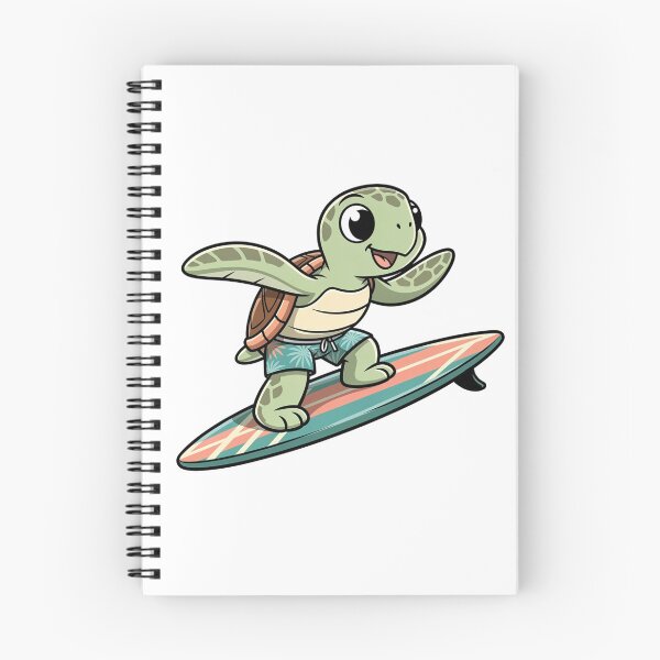 Item preview, Cute Summer Turtle Riding a Surfboard designed and sold by SOUFIANE1991.